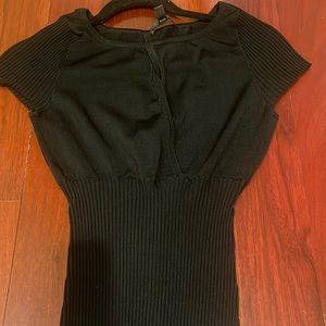 Bebe black dressy shirt